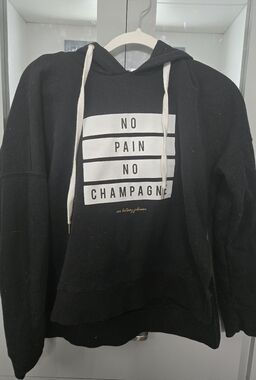 Betsey Johnson Graphic Tee in Black and White with Gold Script